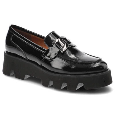 Pantofi KARINO - 4186/090-P Negri/Naplak