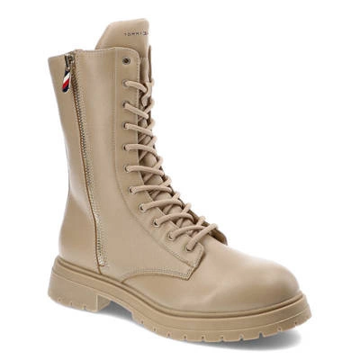 Botine TOMMY HILFIGER - T3A5-32381-1355359-Lace-Up Bootie Nude 359