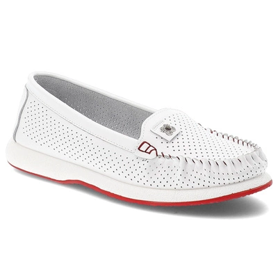 Mocasini S.BARSKI - LR51-673 White/Red