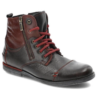 Botine BALDACCINI - 5715OW-5 Negru/Maroon