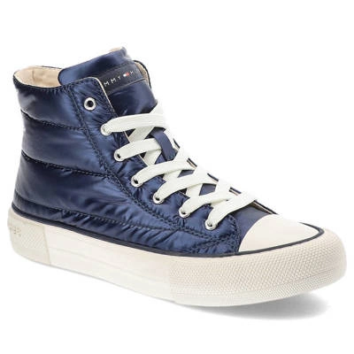 Teniși TOMMY HILFIGER - T3A9-32290-1437800-High Top Lace-Up Sneaker Blue 800