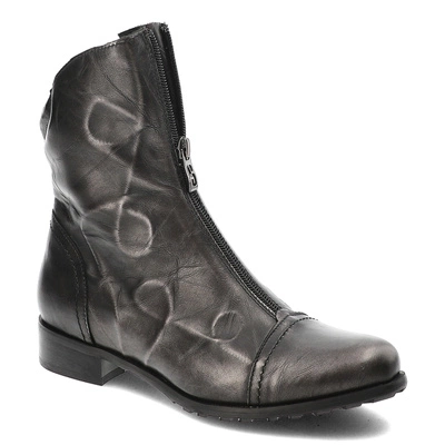 Botine ARMODO - 7096A Czarny/Srebrny