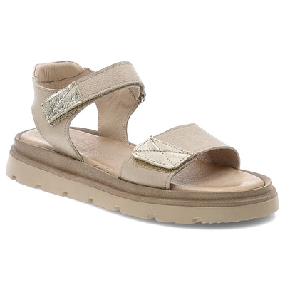 Sandale ARMODO - 40443 V.Taupe+Kryształ Złoto