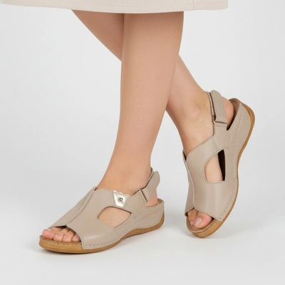 Sandale ARMODO - 5-0774-087 Vanilia Verona/Złoto