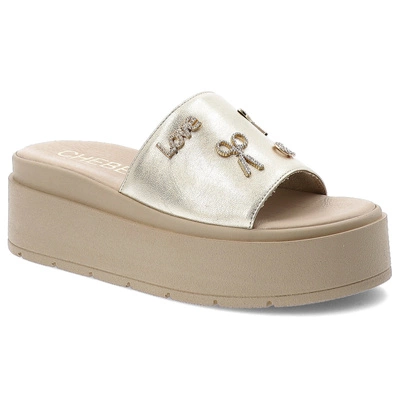 Șlapi CHEBELLO - 4600_-046-000-PSK-S370 Złoty