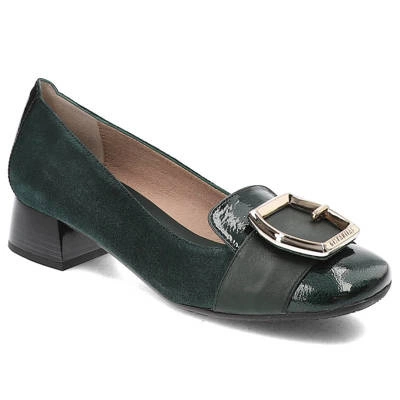 Pantofi cu toc HISPANITAS - HI232987 Rio-I23 Forest Velour-I23 Verde