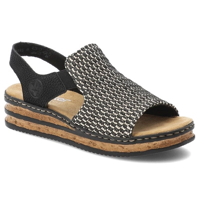 Sandale RIEKER - 62971-00 Black Combination