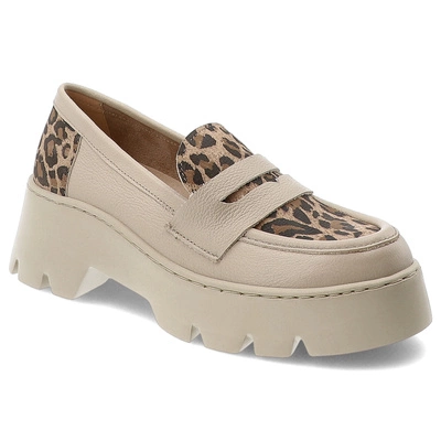 Jumătăți de Pantofi ARMODO - 20191 V. Taupe + Lampart Beż