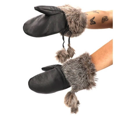 Mănuși LUKA-PELLI - ZARA R01-7 Z Naturalnym Futrem Z Lisa