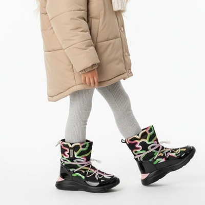 Cizme de zăpadă BIG STAR - KK374099 Negri/Roz