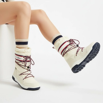 Cizme de zăpadă TOMMY HILFIGER - T3A6-32436-1485100-Snow Boot White 100
