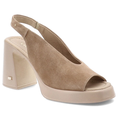 Sandale KARINO - 5544/001-P Beż/Welur