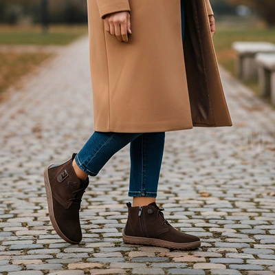 Botine Barefoot ARMODO - 30072 W.Czekolada+V