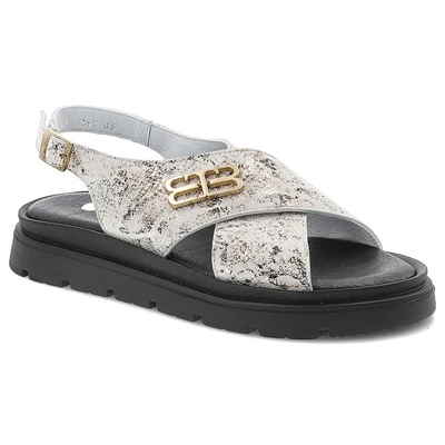 Sandale ARMODO - 5-1757-005 Boa Złoto Biały